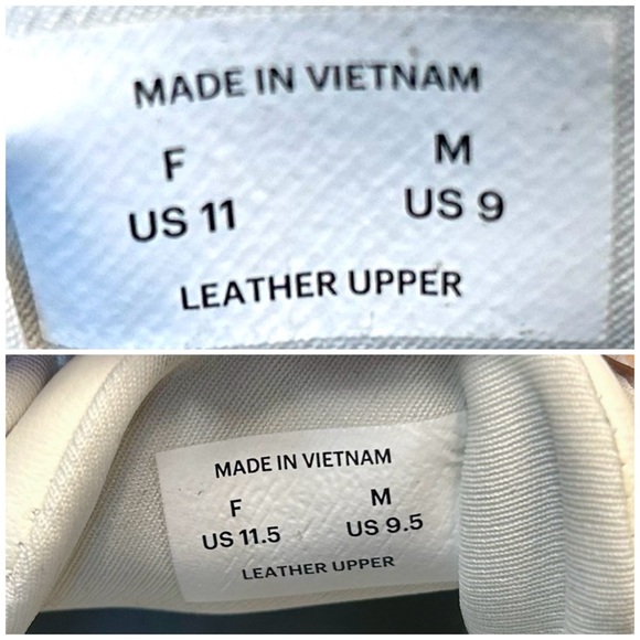 NWOB Everlane The ReLeather® Court Sneaker Off White with Gray, Size 9. - Picture 13 of 15